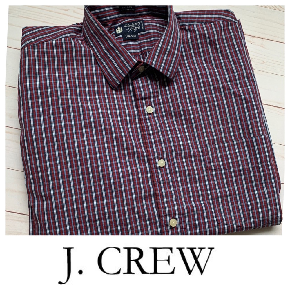 JCrew Mens Haberdashery shirt 97540 SZ  16-161/2